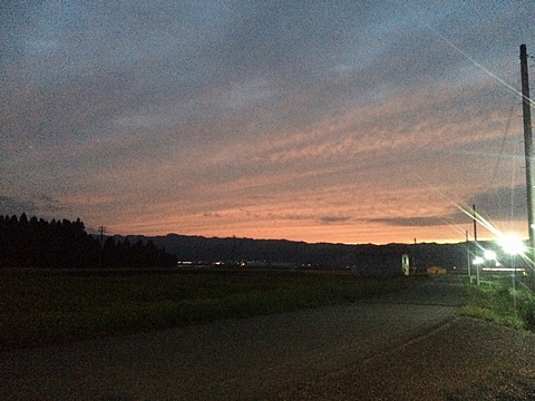 夕日